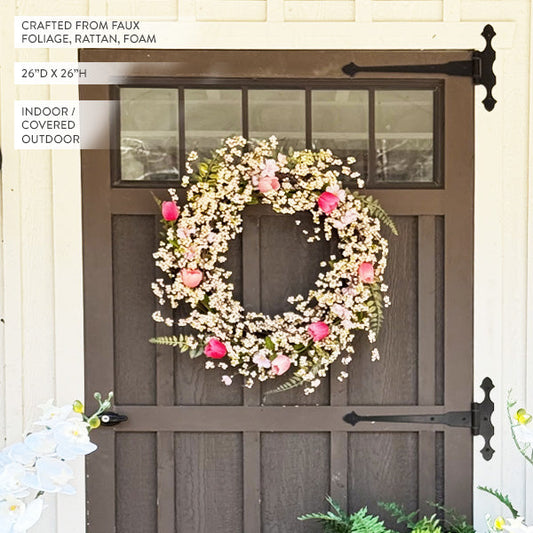 26 Inch Spring Blossom Wreath