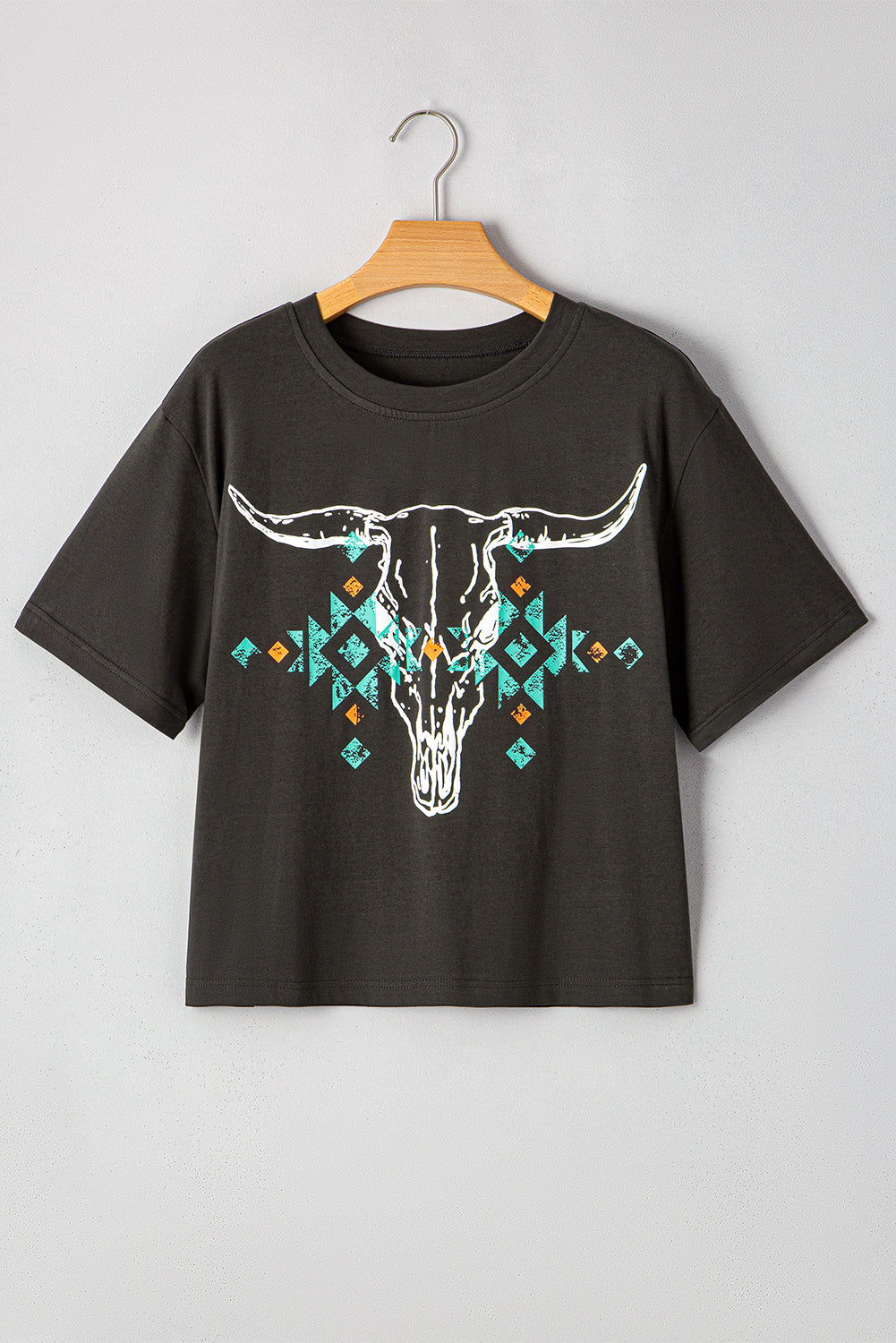 Western Bull Head Graphic T-Shirt