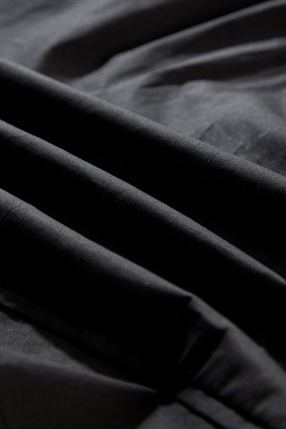 Frilled Puff Sleeve Buttoned Shirt
