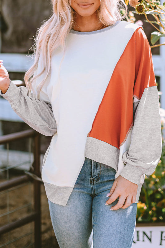 Colorblock Long Sleeve Top