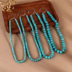Turquoise Beaded Pendant Necklace