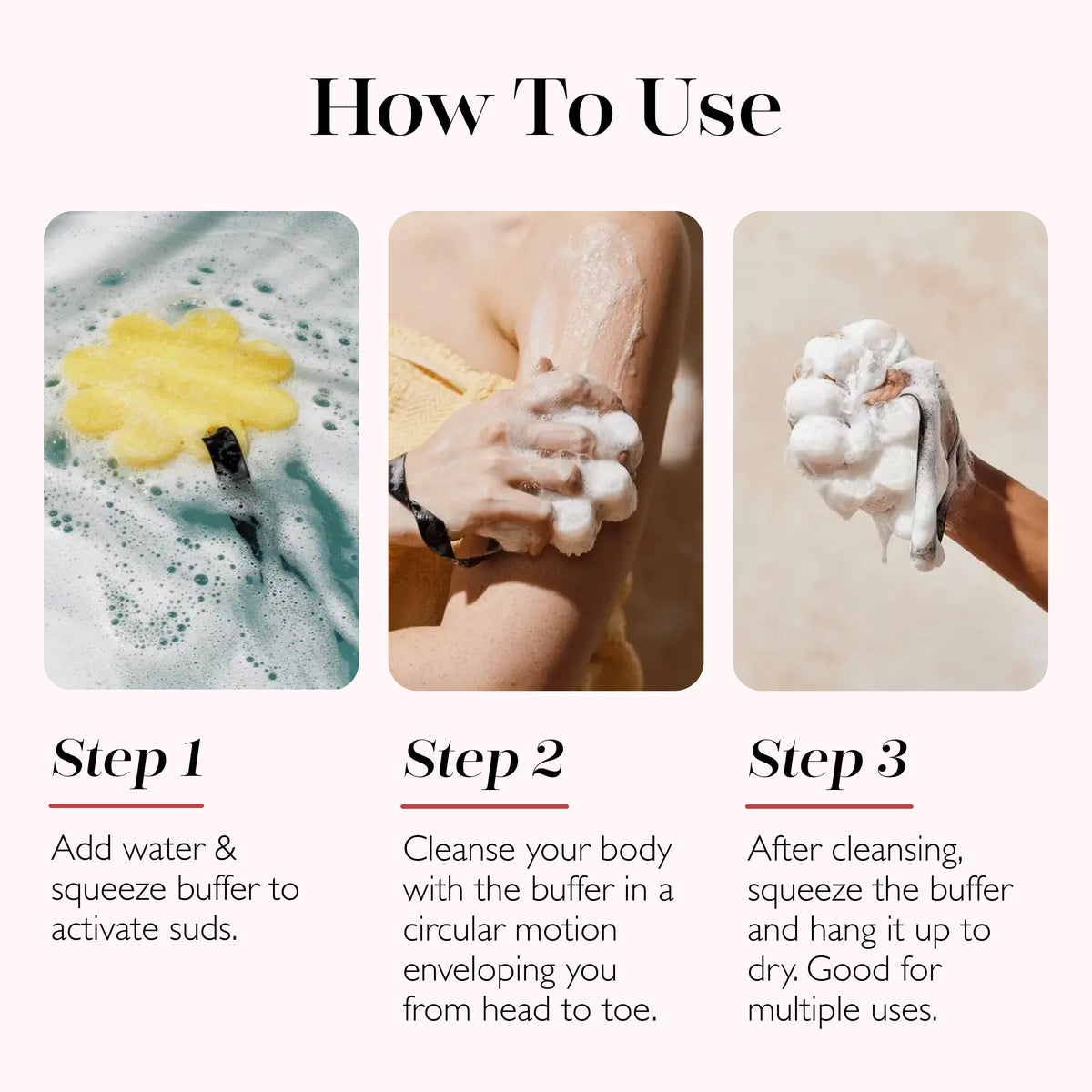 Bulgarian Rose Body Wash-Infused Bath Sponge