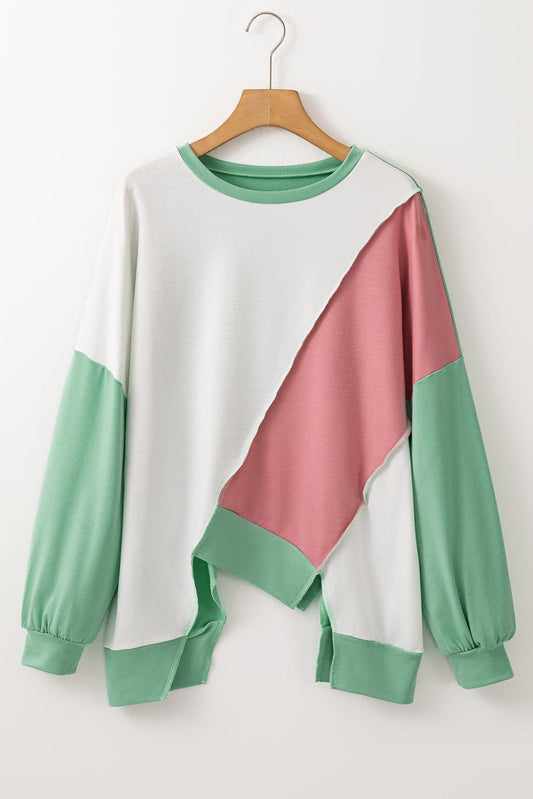 Colorblock Long Sleeve Top