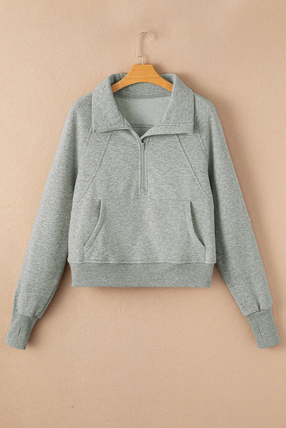 Fleece Lined Zip-Up Sweatshirt