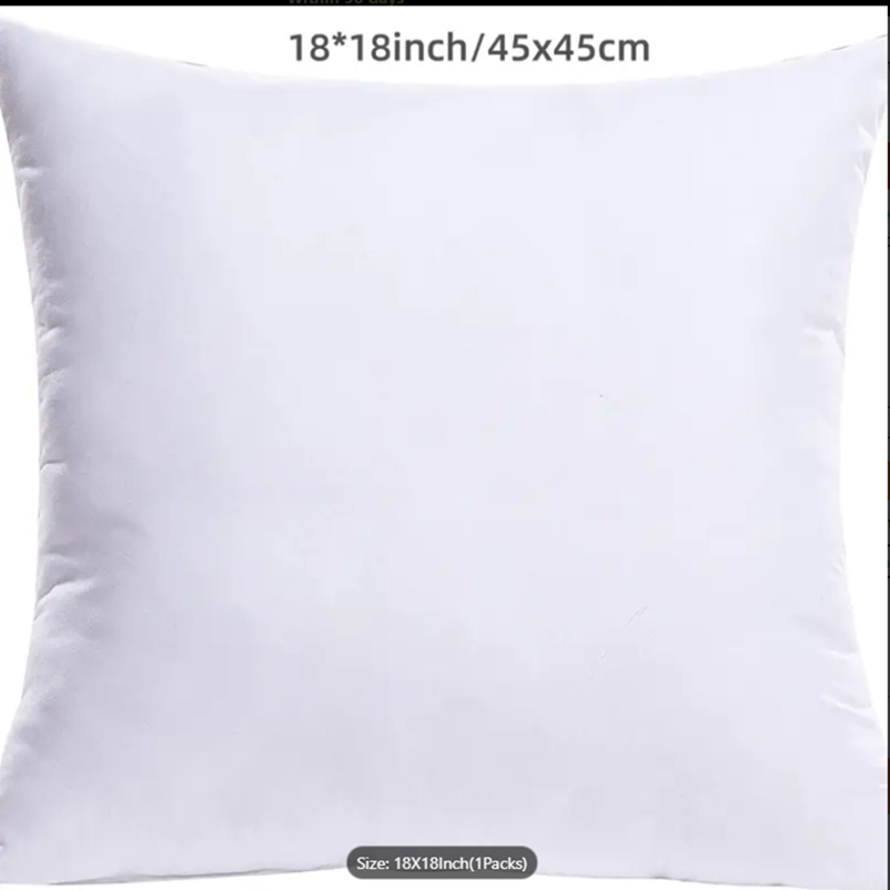 Tropical Leaf Throw Pillow with Insert — 18 × 18 in