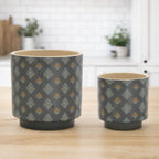 Mini Floral Pattern Planter (Set of 2)