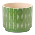 Geometric Patterned Dolomite Planter (Set of 2)