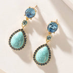 Prairie Sunstar Earrings — Sky Blue