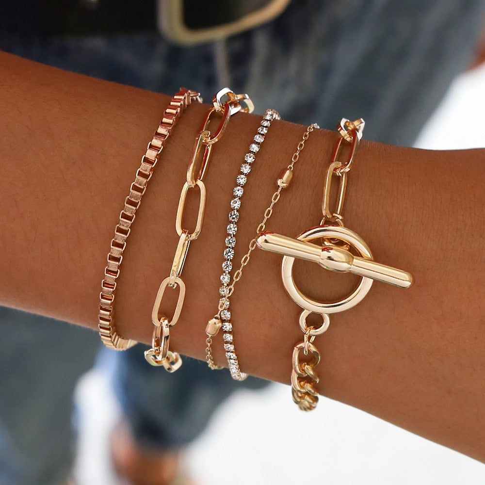 Layered Beaded Sparkle Bracelet