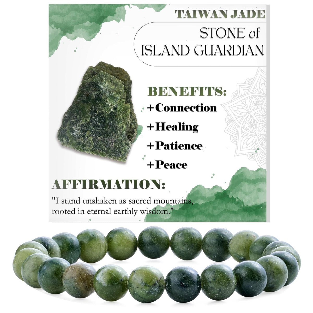 Handcrafted Natural Stone Beaded Bracelet