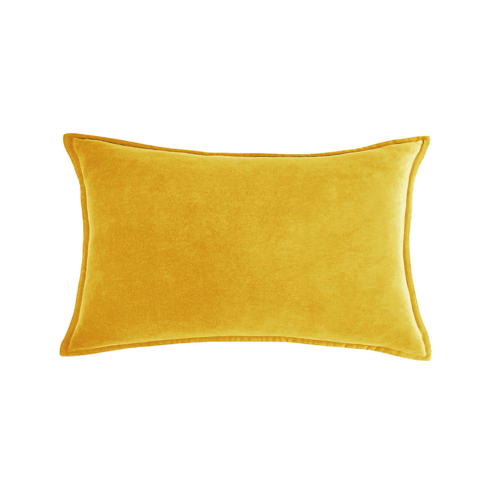 Luxe Velvet Lumbar Throw Pillow with Insert 12"x20"
