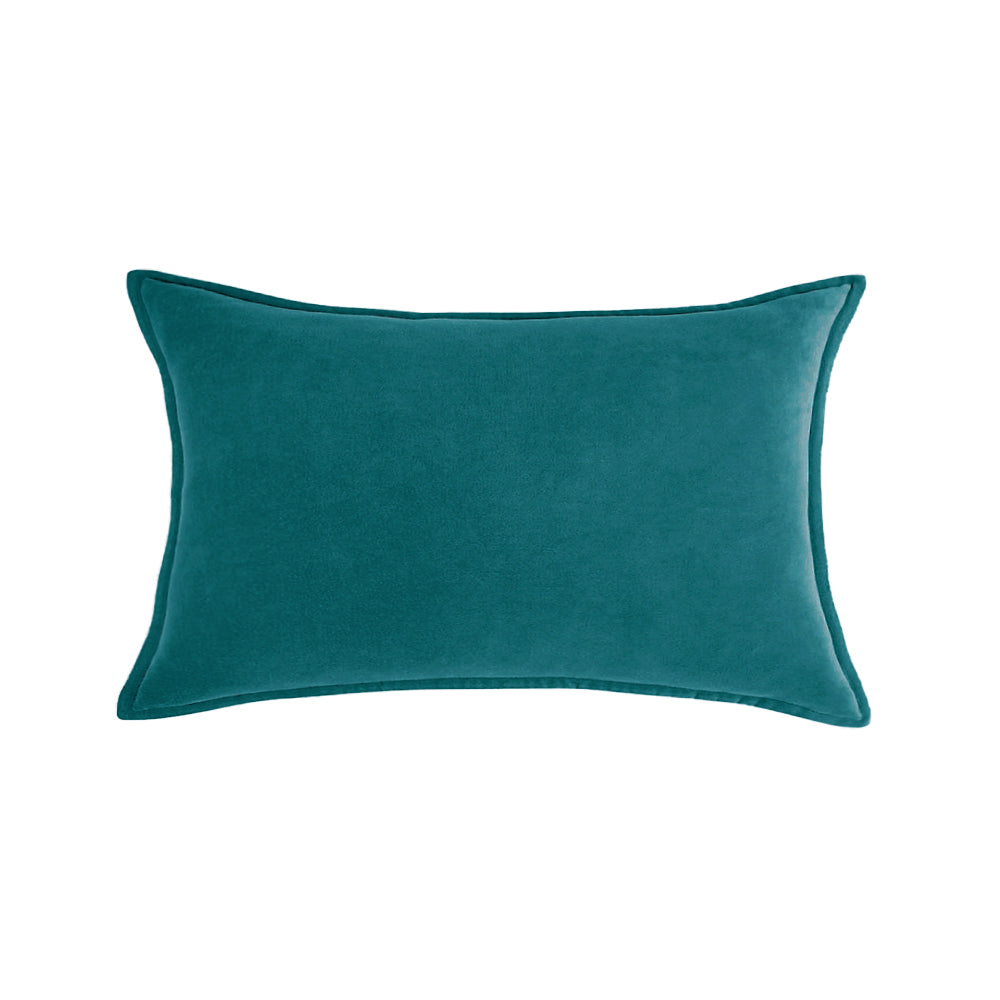 Luxe Velvet Lumbar Throw Pillow with Insert 12"x20"