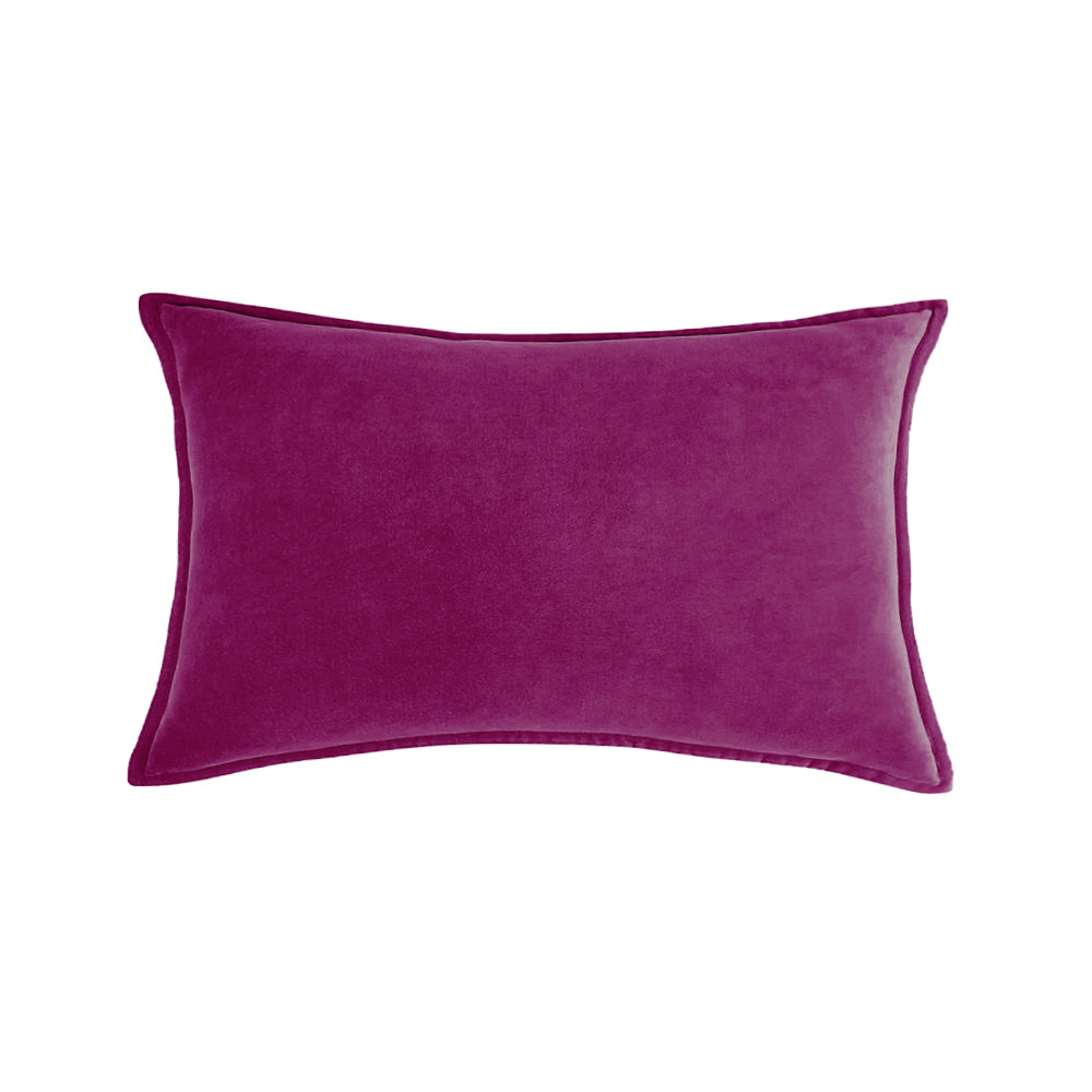 Luxe Velvet Lumbar Throw Pillow with Insert 12"x20"