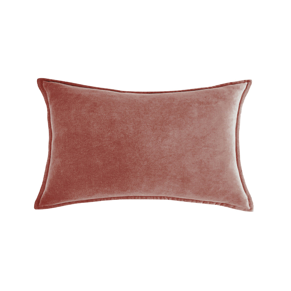 Luxe Velvet Lumbar Throw Pillow with Insert 12"x20"