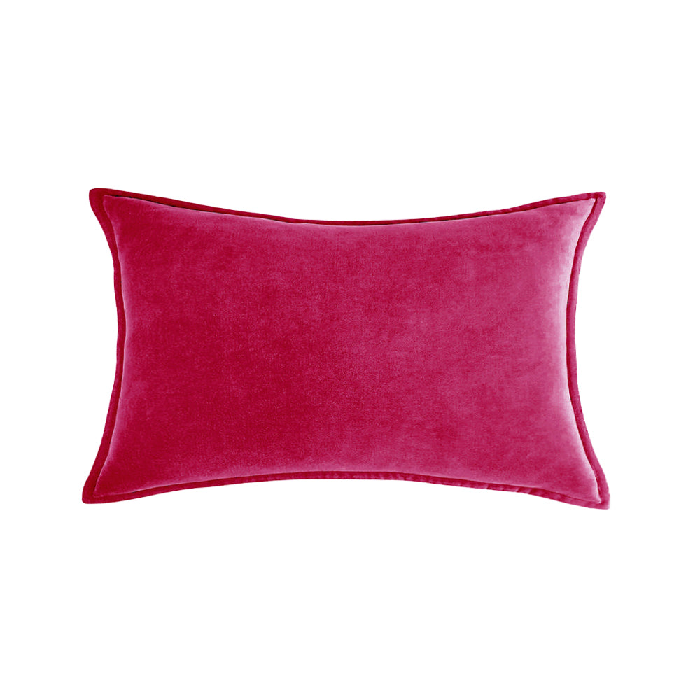 Luxe Velvet Lumbar Throw Pillow with Insert 12"x20"