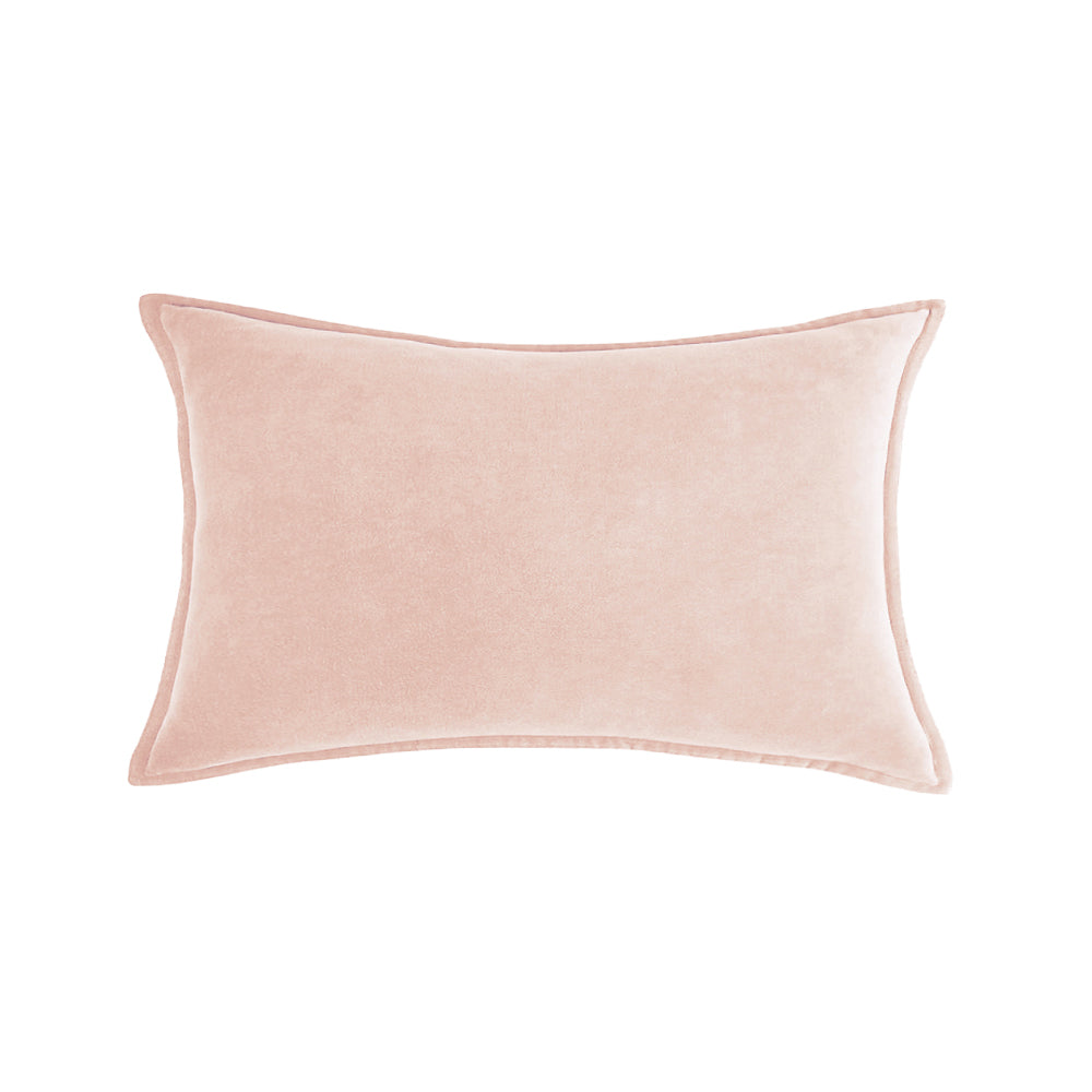 Luxe Velvet Lumbar Throw Pillow with Insert 12"x20"