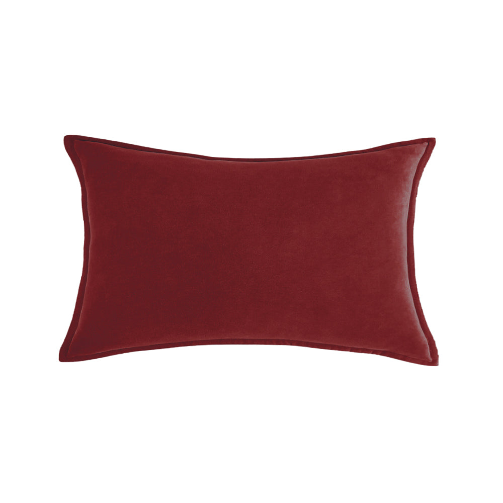 Luxe Velvet Lumbar Throw Pillow with Insert 12"x20"