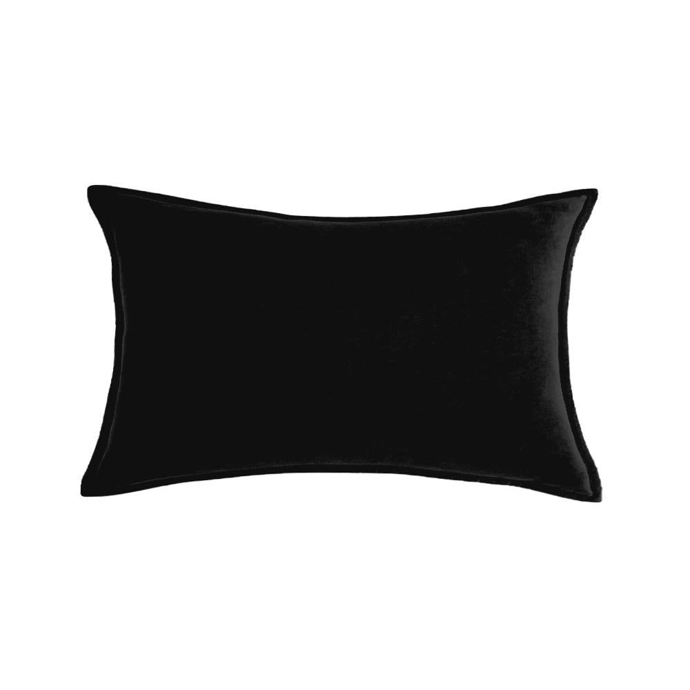 Luxe Velvet Lumbar Throw Pillow with Insert 12"x20"