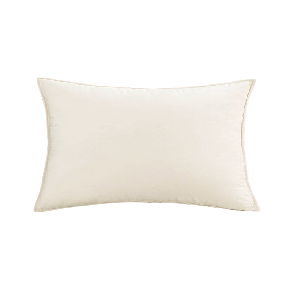 Luxe Velvet Lumbar Throw Pillow with Insert 12"x20"
