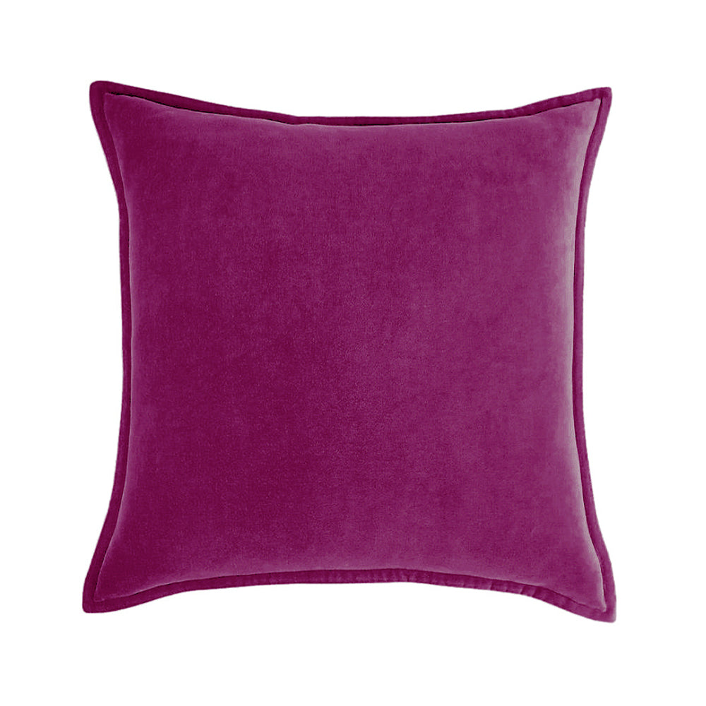 Dark-Grey Velvet Throw Pillow with 450g Insert 20X20 by Fancy & Stacy