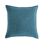 Dark-Grey Velvet Throw Pillow with 450g Insert 20X20 by Fancy & Stacy