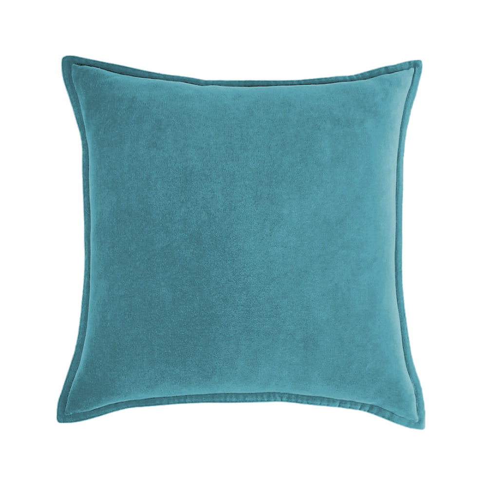 Dark-Grey Velvet Throw Pillow with 450g Insert 20X20 by Fancy & Stacy