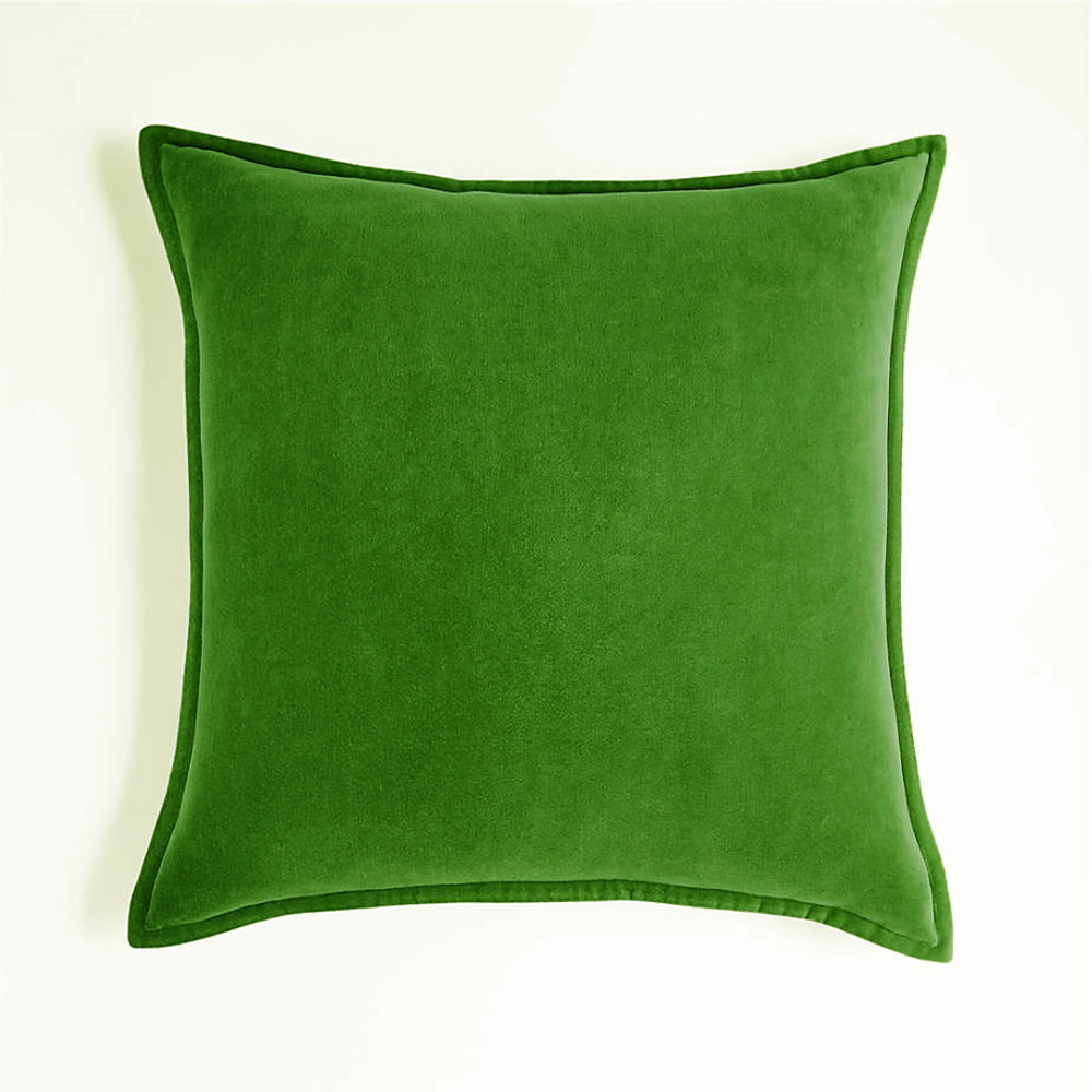 Dark-Grey Velvet Throw Pillow with 450g Insert 20X20 by Fancy & Stacy
