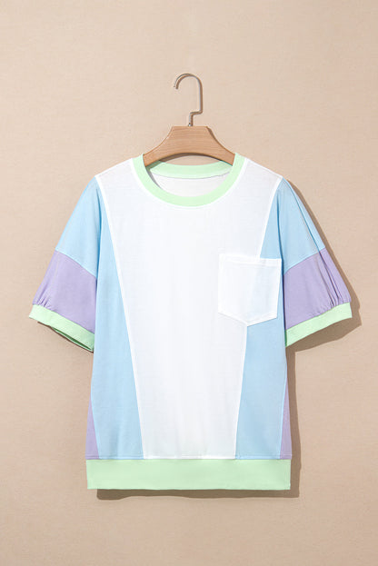 Colorblock Chest Pocket T-Shirt