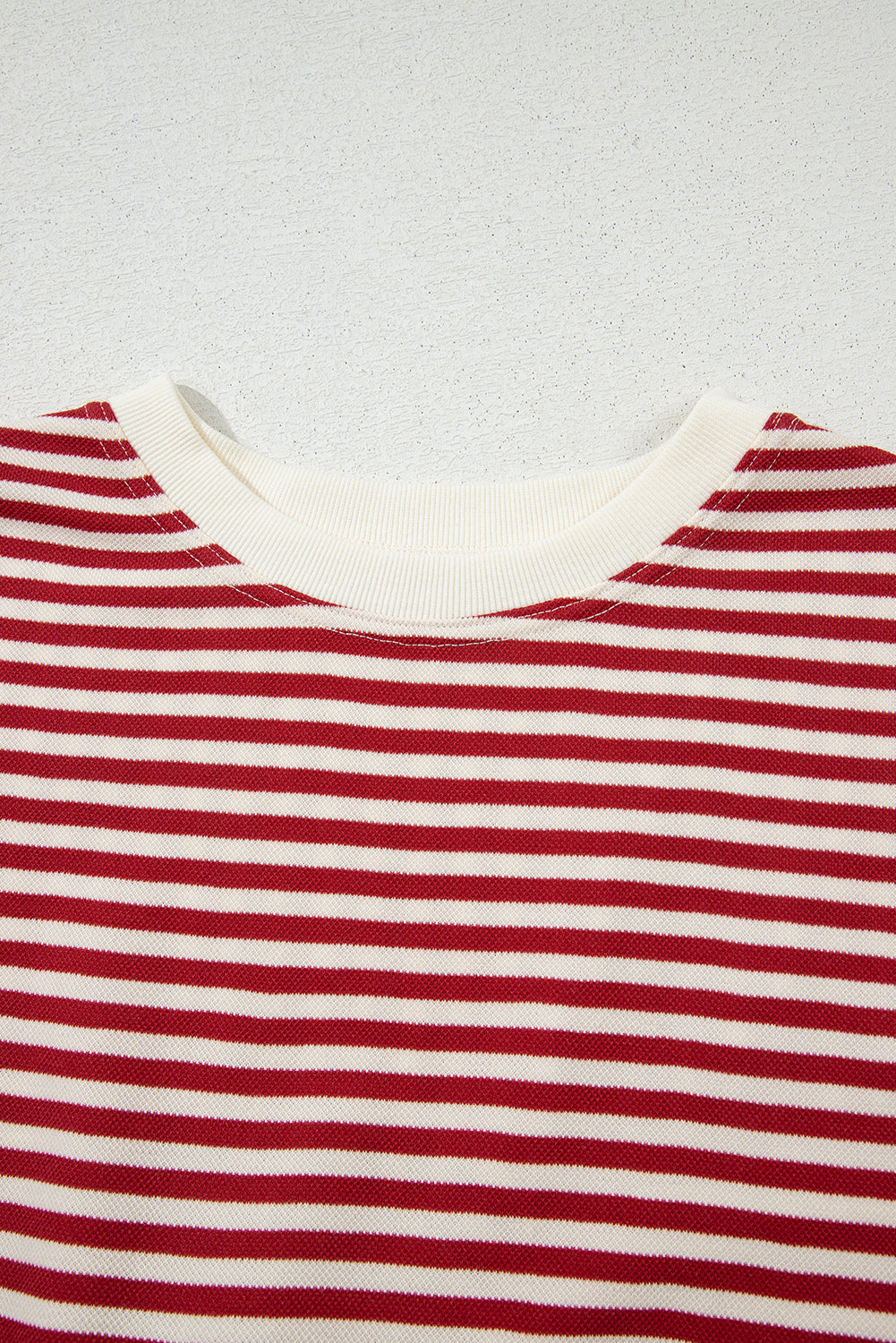 Stripe Bow Back Cutout Tee