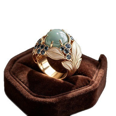 Vintage Botanical Statement Ring