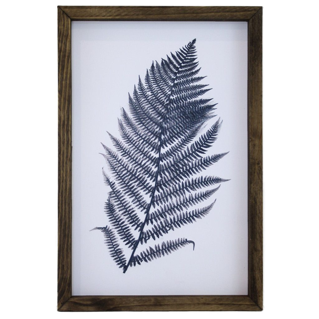 Blue Fern Framed Art