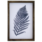 Blue Fern Framed Art