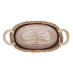 Tree Handmade Bread Warmer & Wicker Basket