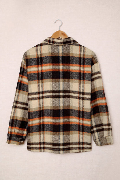 Plaid Chest Pocket Buttoned Shacket