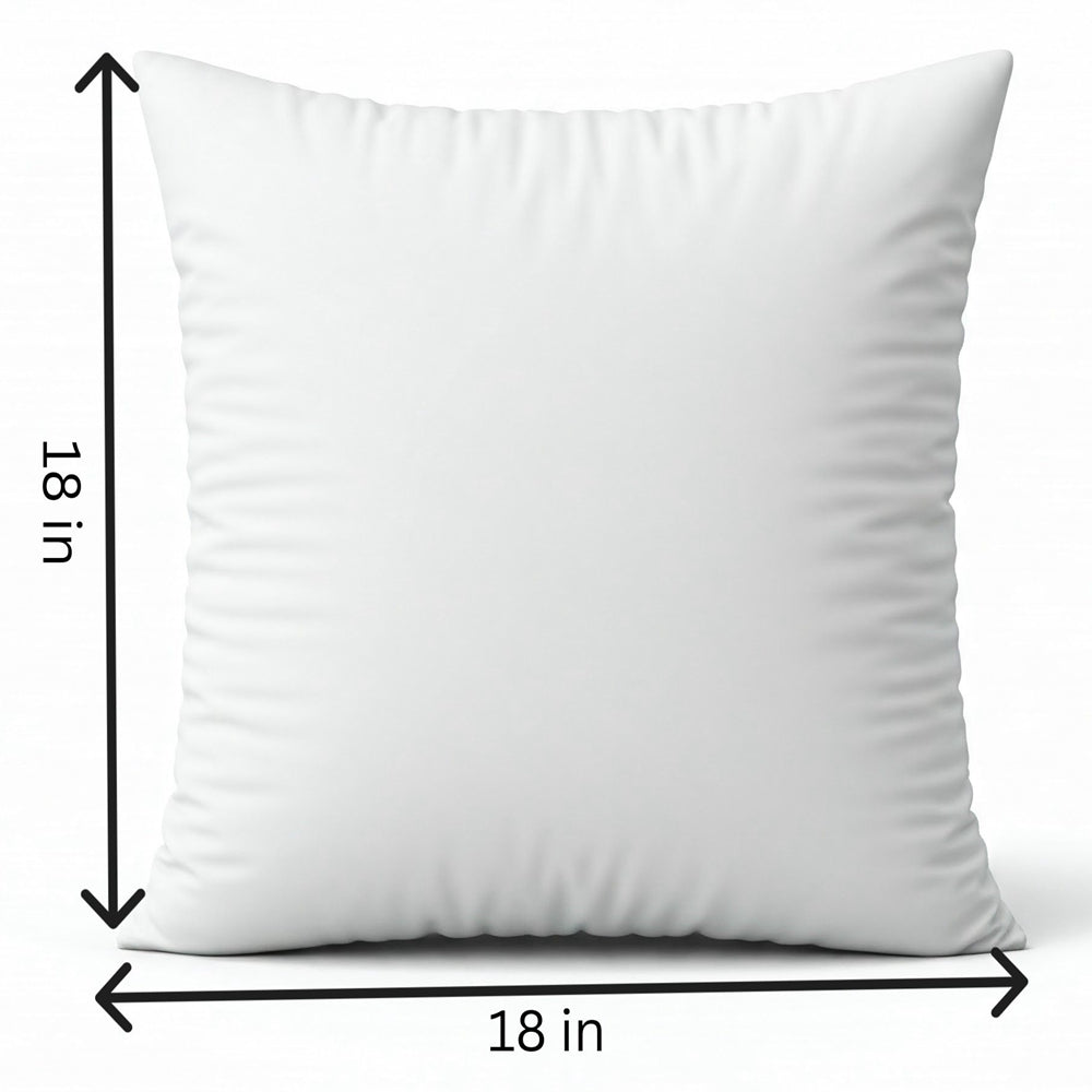 18x18 Square Throw Pillow Set | Herringbone Trio | Neutral White & Olive Green Accents