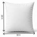 18x18 Square Throw Pillow Set | Herringbone Trio | Neutral White & Olive Green Accents