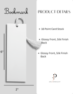 Blue Hydrangea Bookmark | Decorative Bookmark by JOSIL Paperie