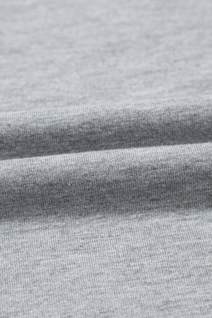 Solid Raglan Sleeve V-Neck T-Shirt