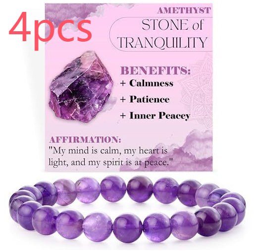 Handcrafted Natural Stone Beaded Bracelet