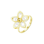 Sculpted Floral Statement Ring