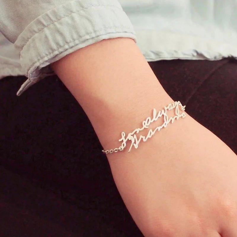 Personalized Handwriting Bracelet