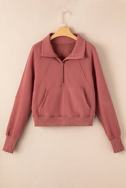 Fleece Lined Zip-Up Sweatshirt