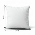 18x18 Square Throw Pillow Set | Herringbone Trio | Neutral White & Olive Green Accents