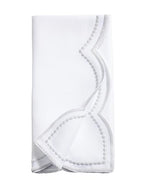 Shimmering Scalloped Cloth Napkins