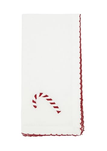 Embroidered Wreath Cloth Napkins — Set of 4