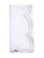 Shimmering Scalloped Cloth Napkins