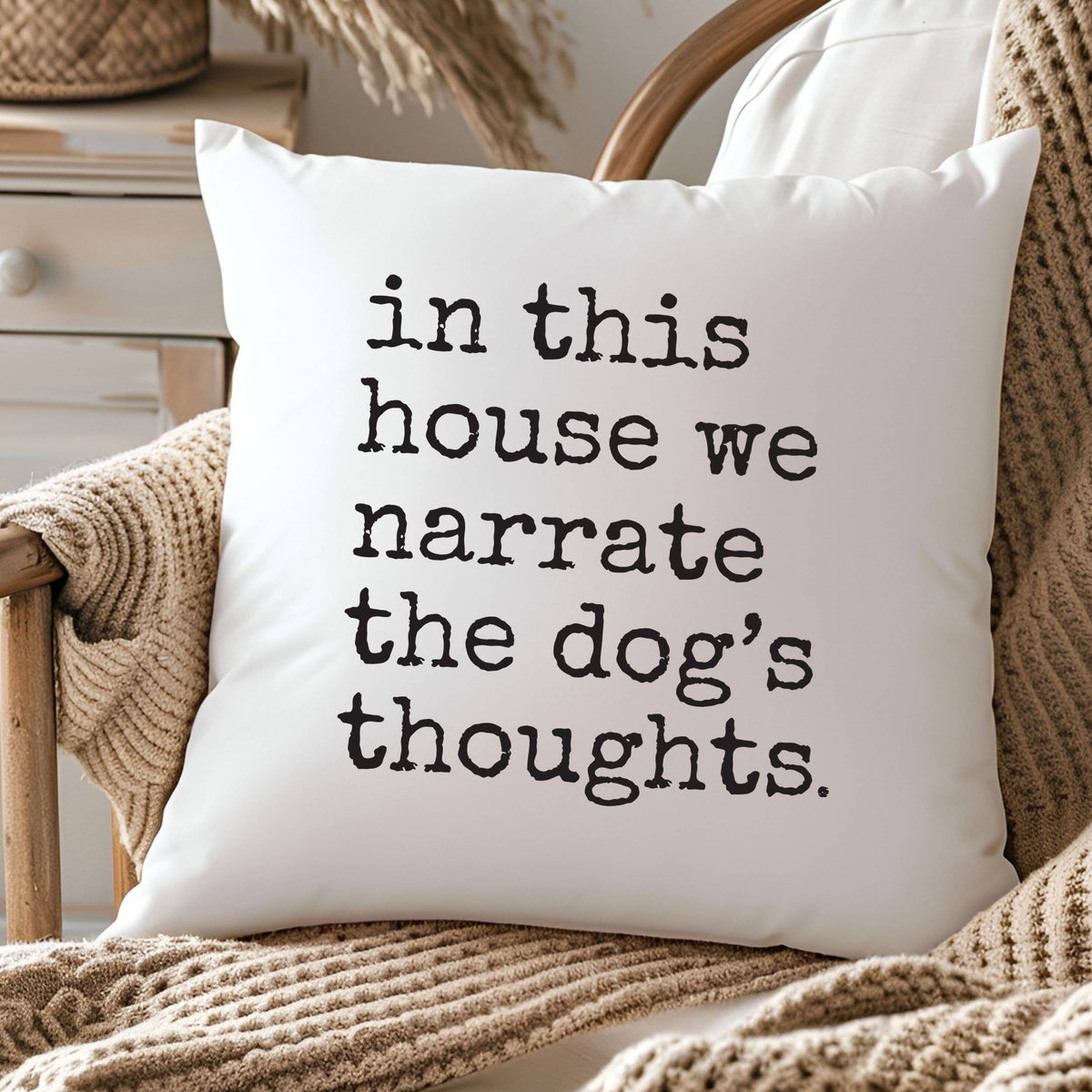 In This House Funny - Throw Pillow
