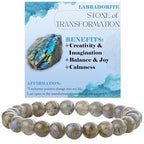 Handcrafted Natural Stone Beaded Bracelet