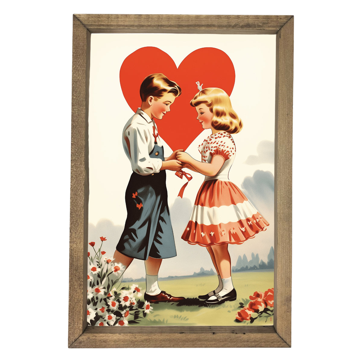 Vintage Love Framed Art