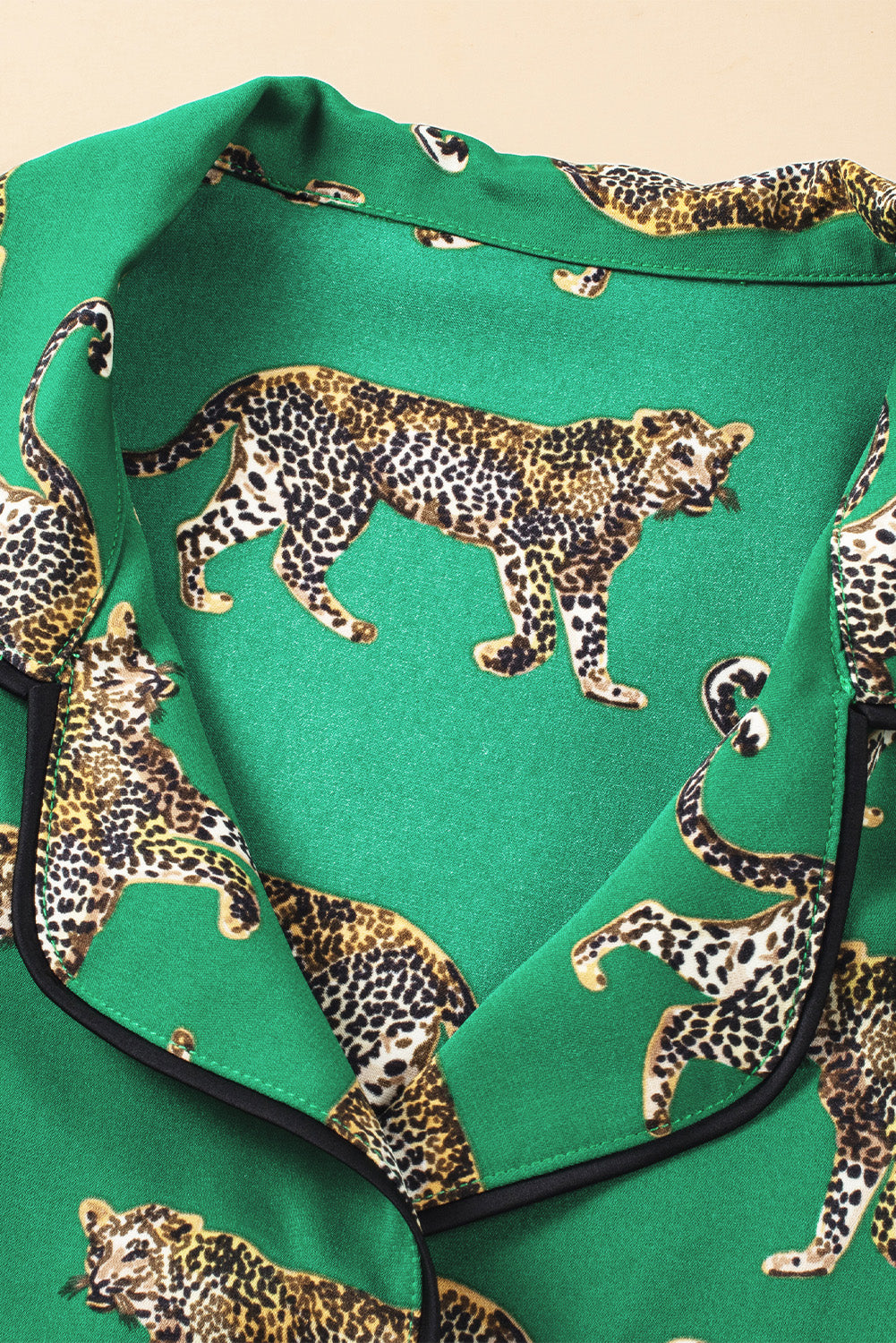 Cheetah Shirt & Pants Pajama Set